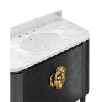 Currey And Company  Briallen 48'' Black Vanity With Oval Undermount Sink