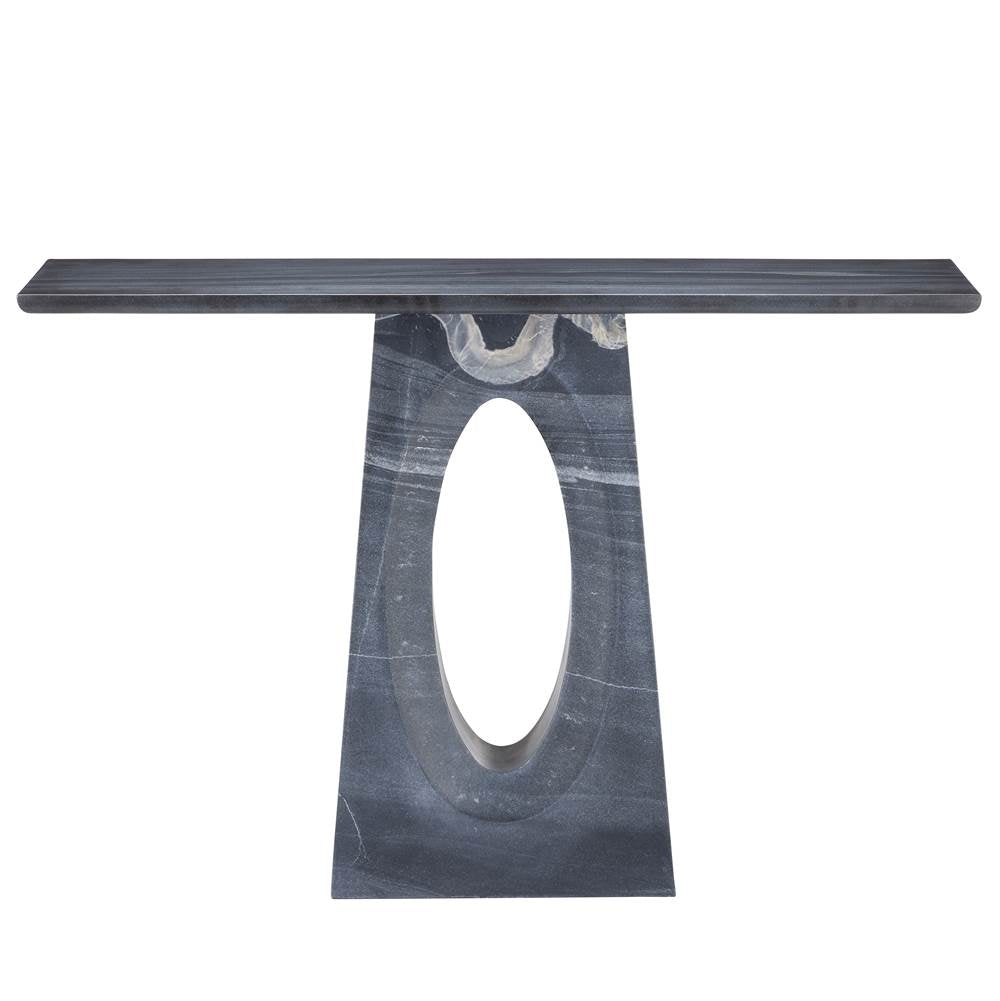 Currey And Company  Demi Black Console Table