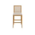 Currey And Company 7000-0912 Sea Sand,Uv Liller Malt,Satin Brass Santos Sea Sand Bar Stool, Liller Malt Image 6