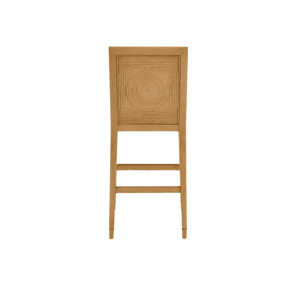 Currey And Company 7000-0912 Sea Sand,Uv Liller Malt,Satin Brass Santos Sea Sand Bar Stool, Liller Malt Image 3