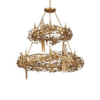 Currey And Company 9000-1321 Gold Aviary Gold Two-tier Chandelier Image 6