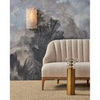 Currey And Company 5000-0262 Contemporary Silver Leaf,Contemporary Silver,Natural Iconoclast Wall Sconce Image 4