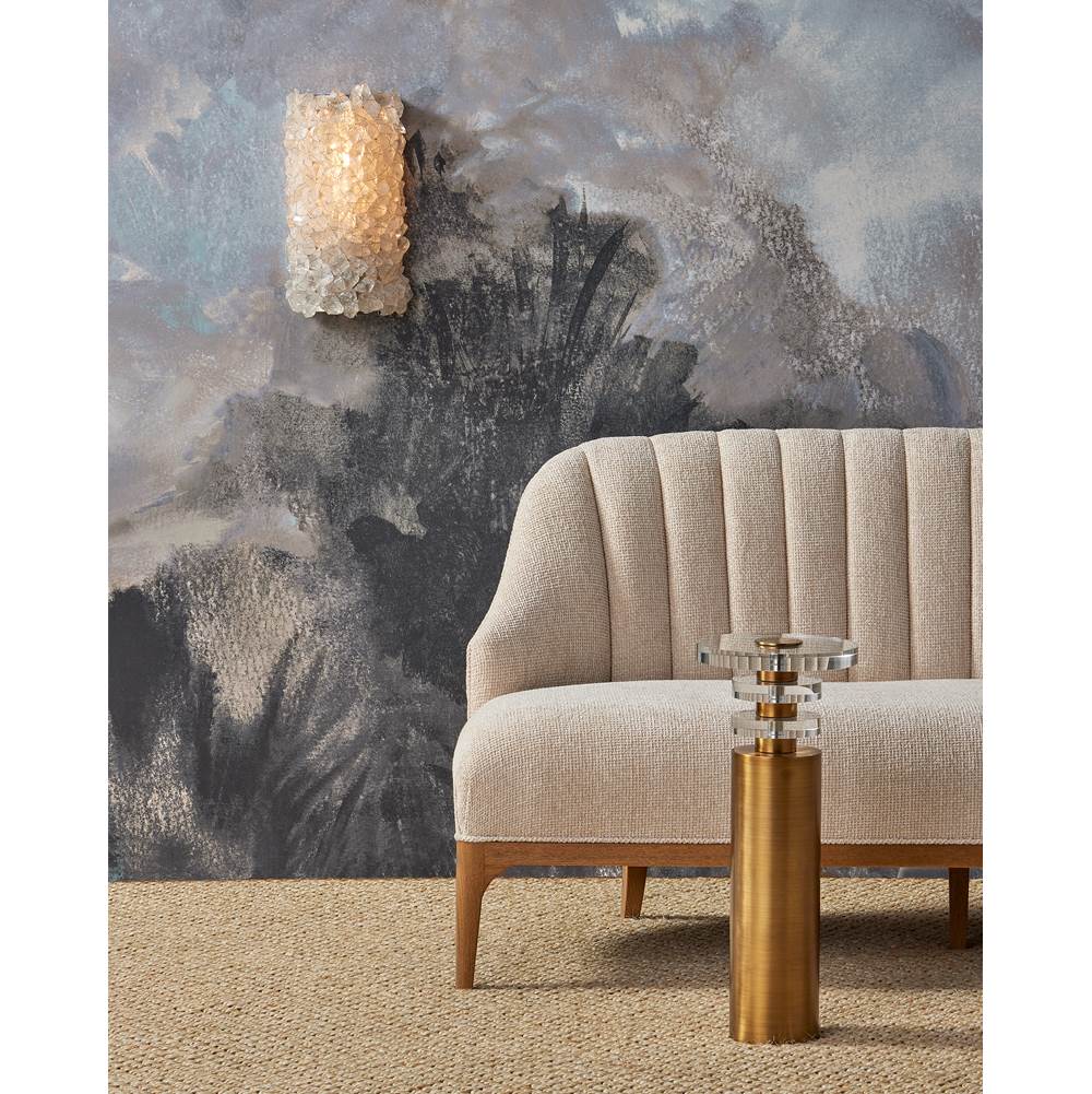 Currey And Company 5000-0262 Contemporary Silver Leaf,Contemporary Silver,Natural Iconoclast Wall Sconce Image 4