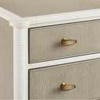Currey And Company 3000-0264 Off White,Fog,Polished Brass Aster Chest Image 4