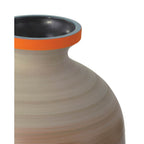 Currey And Company 1200-0930 Orange,Beige,Pale Gray,Yellow,Blue Happy 80's Gray, Beige, Orange And Blue Vase Set Of 3 Image 6