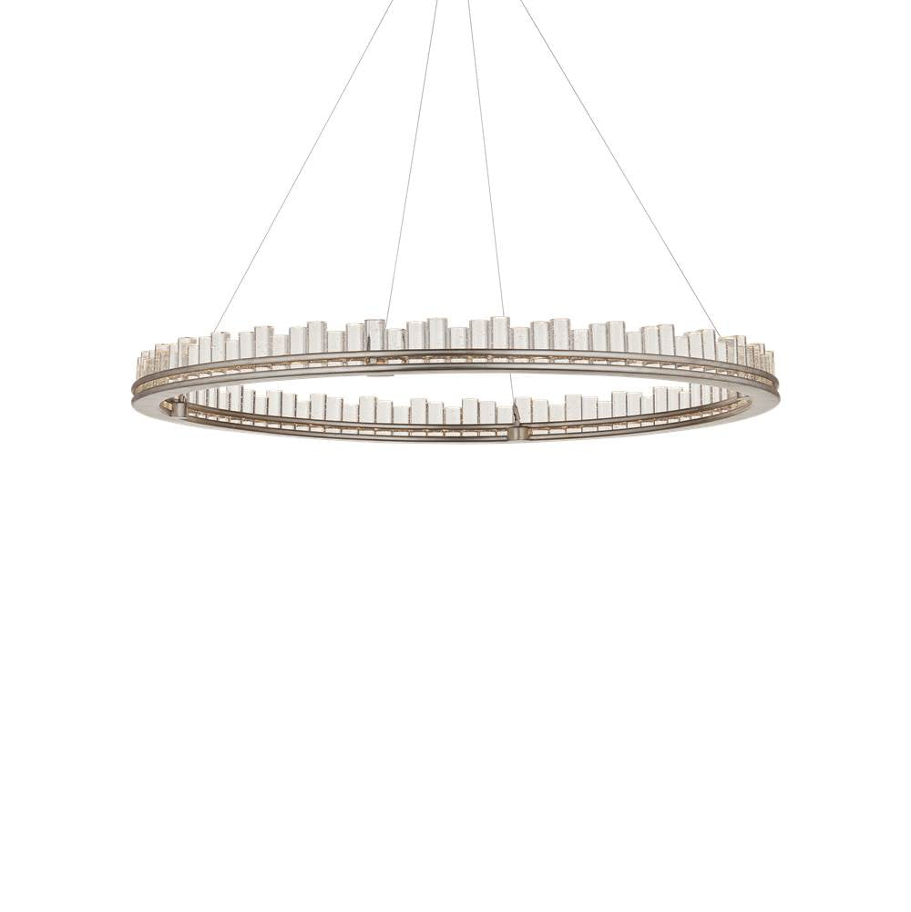Currey And Company 9000-1221 Contemporary Silver Leaf, Contemporary Silver,Clear Pleiades Large Chandelier Image 5