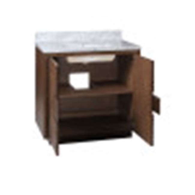 Currey And Company 3800-0011 Cocoa,Natural,White Morombe 36'' Cocoa Vanity With Rectangular Undermount Sink Image 4