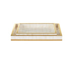 Currey And Company 1200-1021  Casey Mother Of Pearl Tray Set Of 2 Image 5