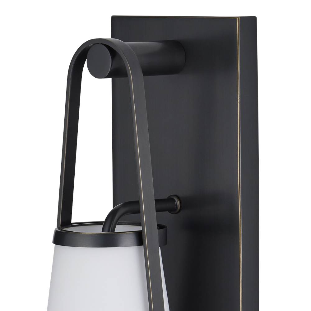 Currey And Company  Brompton Bronze Bath Wall Sconce