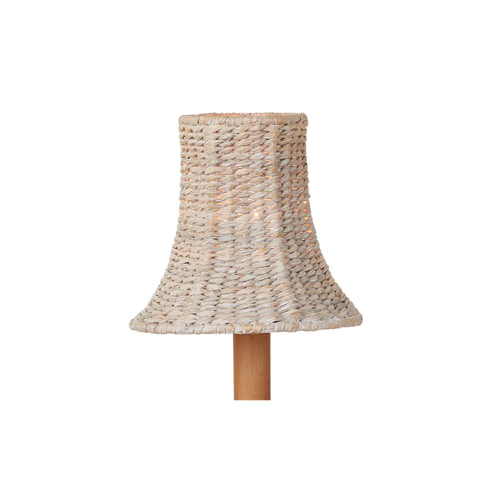 Currey And Company 0900-0040 Whitewash Bell Whitewashed Chandelier Shade Image 1