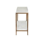 Currey And Company 4000-0238  Oblique Marble Console Table Image 2