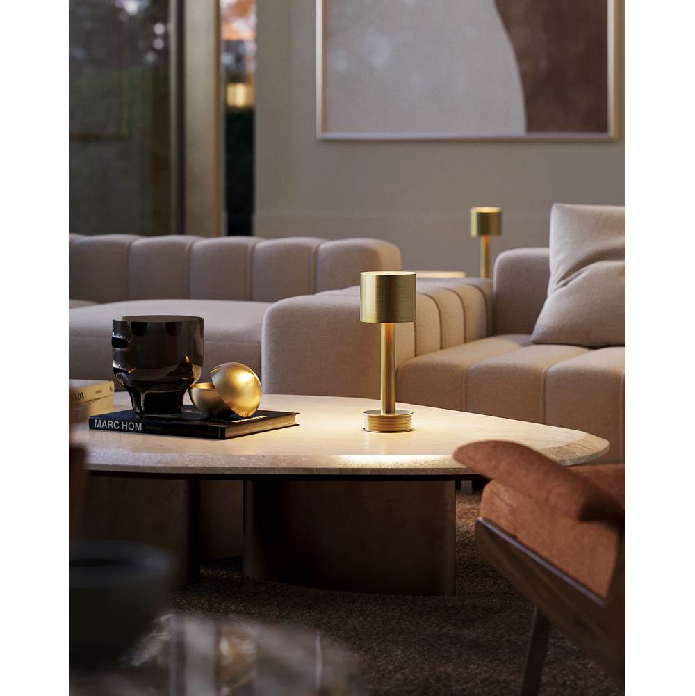 Currey And Company 6700-0010 Brass Traverse Brass Cordless Table Lamp Image 3