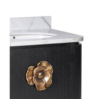Currey And Company  Briallen 30'' Black Vanity With Oval Undermount Sink