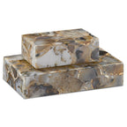 Currey And Company 1200-0173 Black Agate Malaga Small Box Image 2