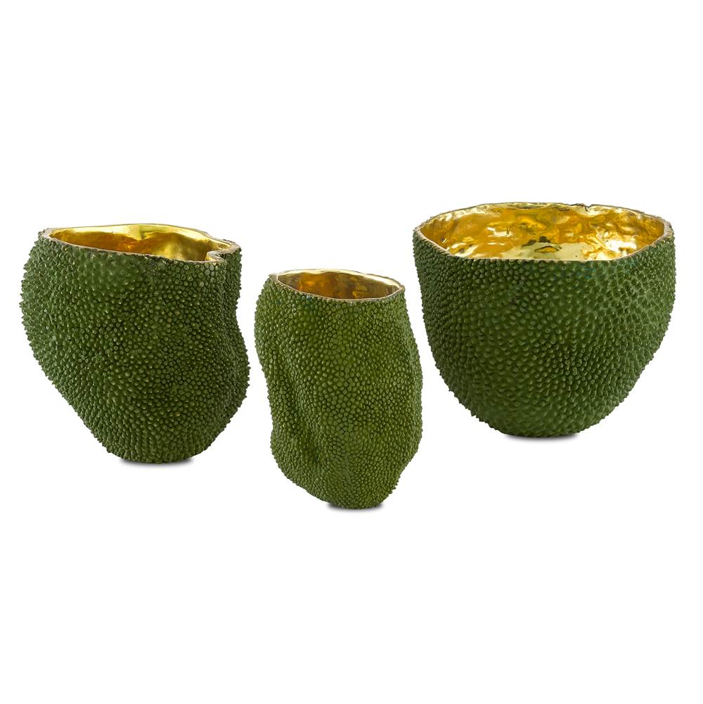 Currey And Company 1200-0289 Green,Gold Jackfruit Large Vase Image 2