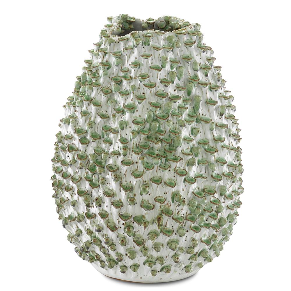 Currey And Company 1200-0301 White,Green Milione Small Vase Image 1