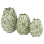 Currey And Company 1200-0301 White,Green Milione Small Vase Image 2