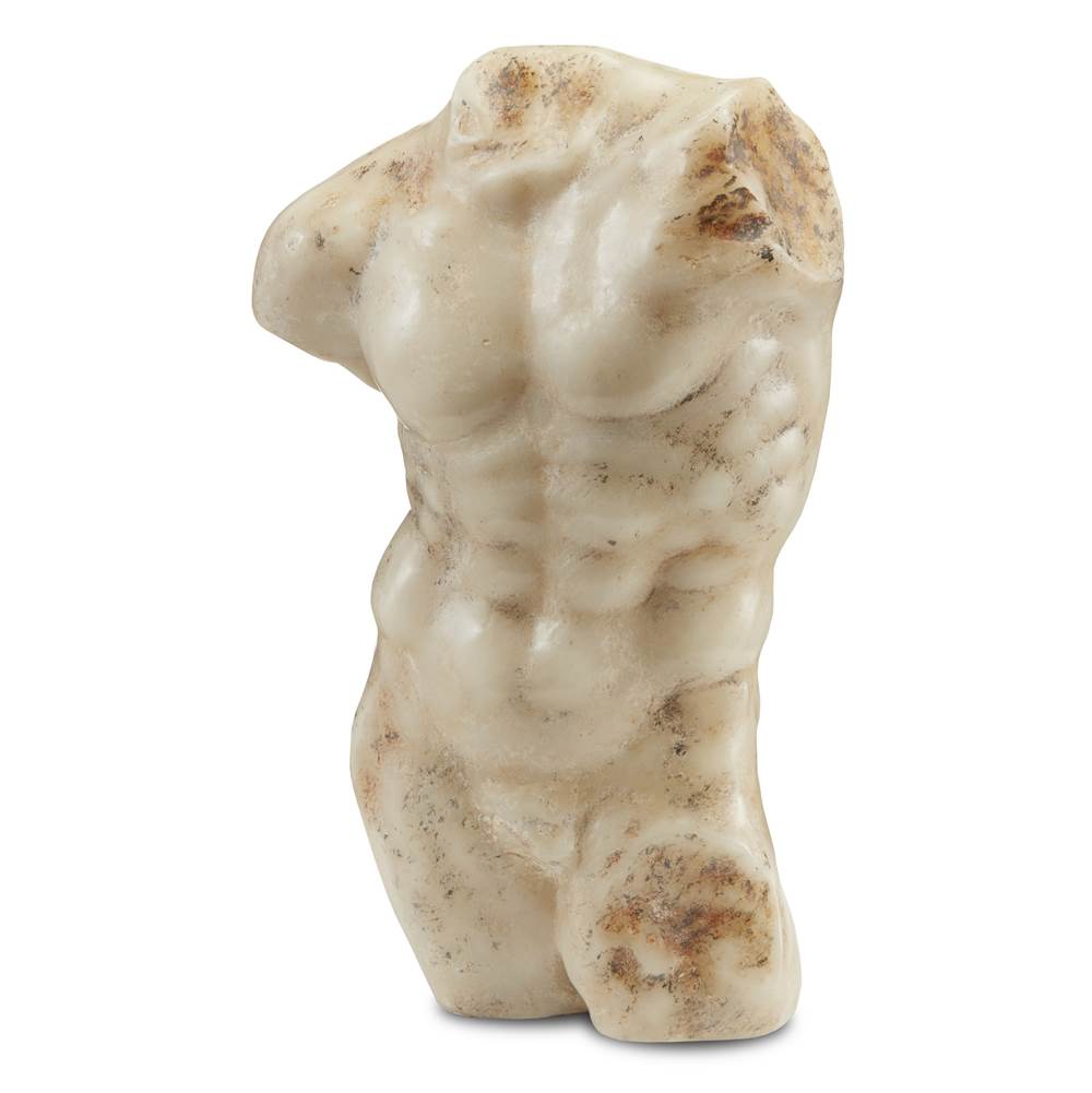 Currey And Company 1200-0443 Aged Beige,Brown Ancient Greek Torso Image 1