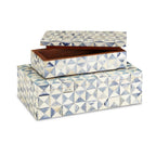 Currey And Company  Sky Blue Box Set Of 2