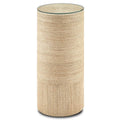 Currey And Company 3000-0172 Natural Macati Accent Table/pedestal Image 1