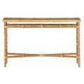 Currey And Company 3000-0174 Natural Rattan,Clear Silang Console Table Image 1