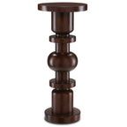 Currey And Company 3000-0187 Dark Walnut Sasha Walnut Drinks Table Image 1