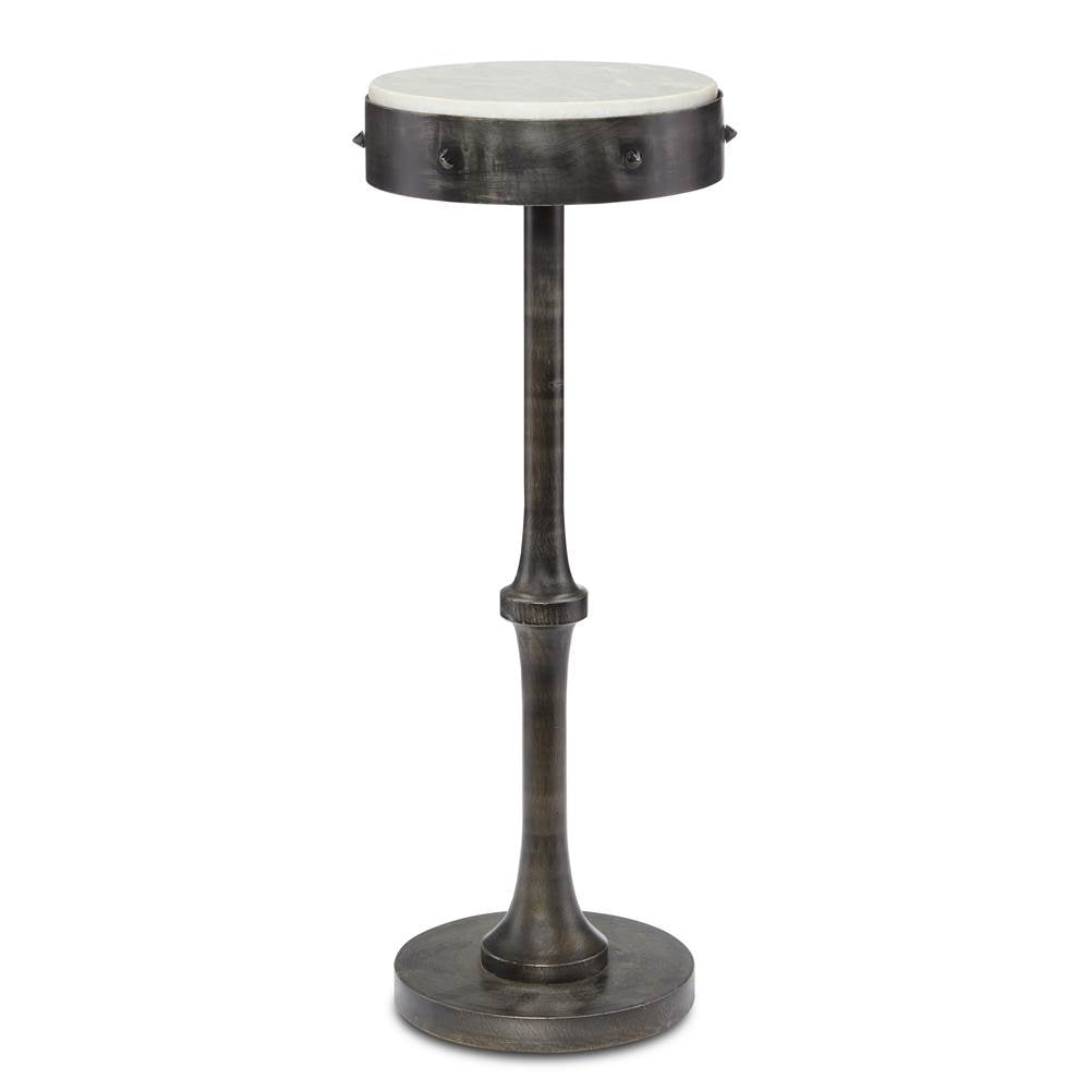 Currey And Company 4000-0121 Antique Black,White Helios Drinks Table Image 1