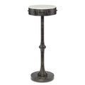 Currey And Company 4000-0121 Antique Black,White Helios Drinks Table Image 1