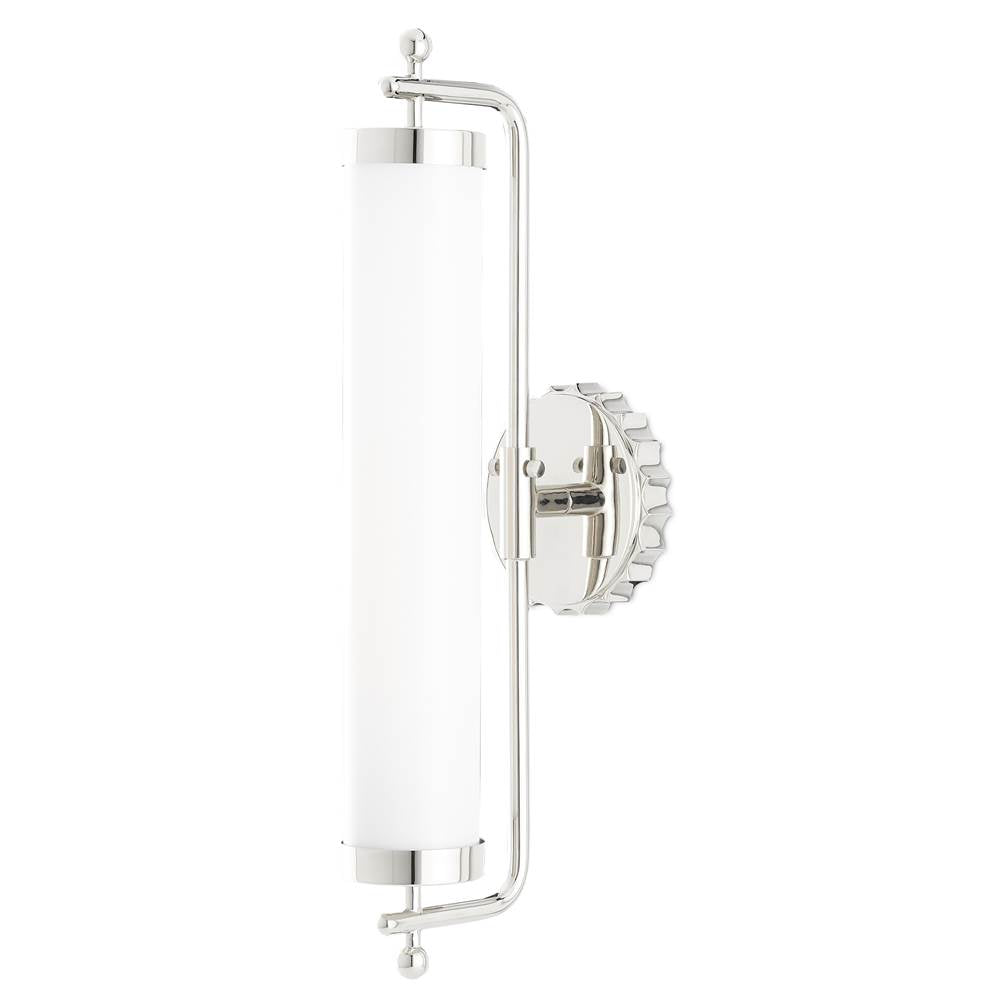 Currey And Company Barry Goralnick Collection Latimer Nickel Wall Sconce