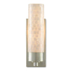 Currey And Company 5000-0158 Pearl,Silver Leaf Abadan Wall Sconce Image 1