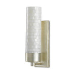 Currey And Company 5000-0158 Pearl,Silver Leaf Abadan Wall Sconce Image 2
