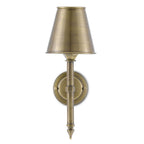 Currey And Company 5000-0174 Light Moroccan Antique Brass Wollaton Wall Sconce Image 1