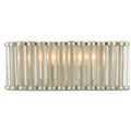 Currey And Company 5000-0187 Contemporary Silver Leaf,Clear Warwick Wall Sconce Image 1