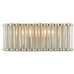 Currey And Company 5000-0187 Contemporary Silver Leaf,Clear Warwick Wall Sconce Image 1