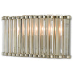 Currey And Company 5000-0187 Contemporary Silver Leaf,Clear Warwick Wall Sconce Image 2