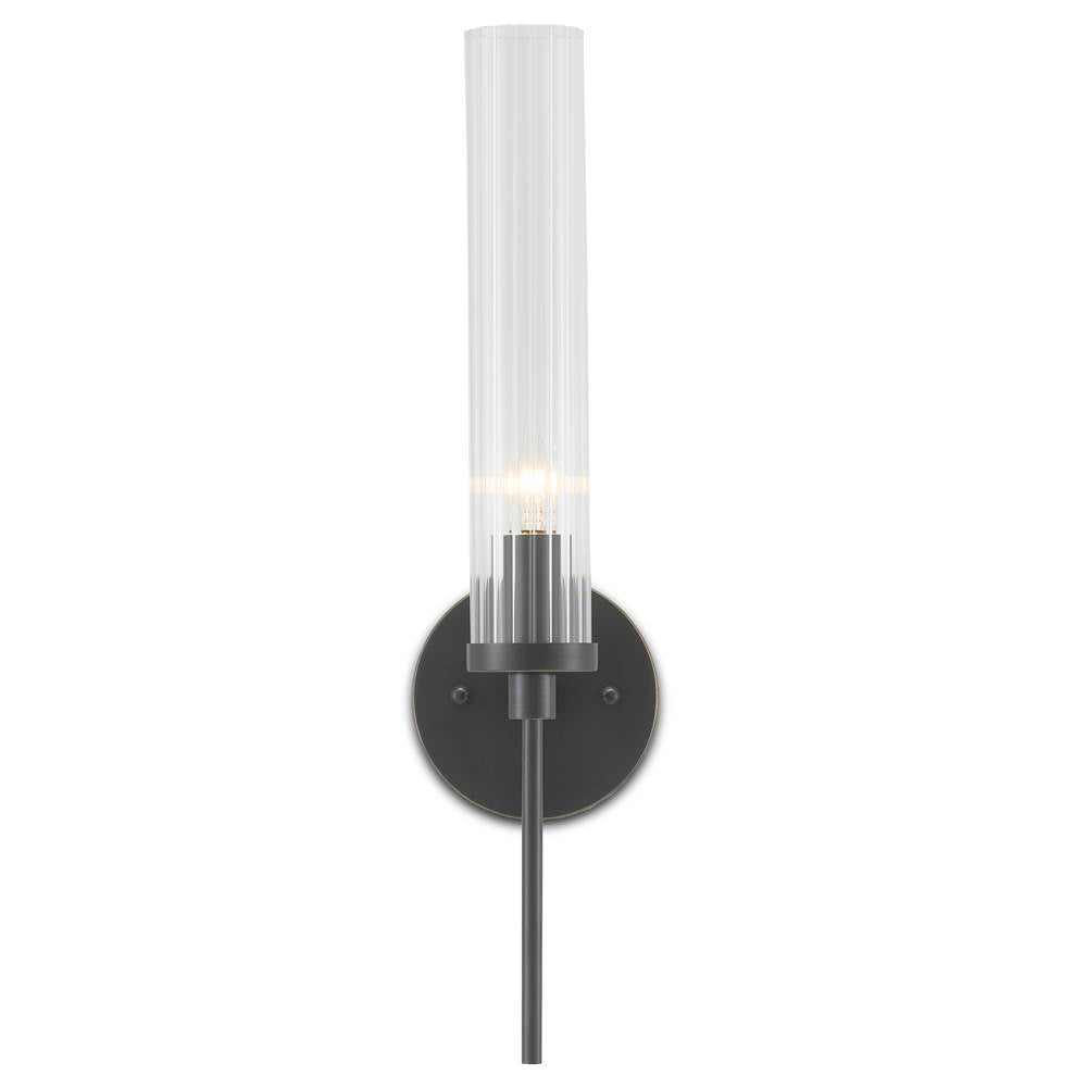 Currey And Company 5800-0006 Oil Rubbed Bronze,Clear Bellings Bronze Wall Sconce Image 1