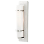 Currey And Company 5800-0017 Natural Alabaster,Polished Nickel,Opaque,White Bruneau Nickel Wall Sconce Image 3
