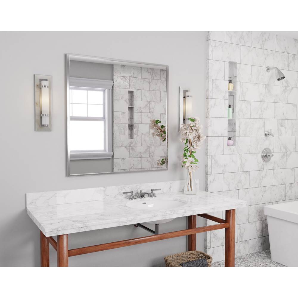 Currey And Company 5800-0017 Natural Alabaster,Polished Nickel,Opaque,White Bruneau Nickel Wall Sconce Image 2