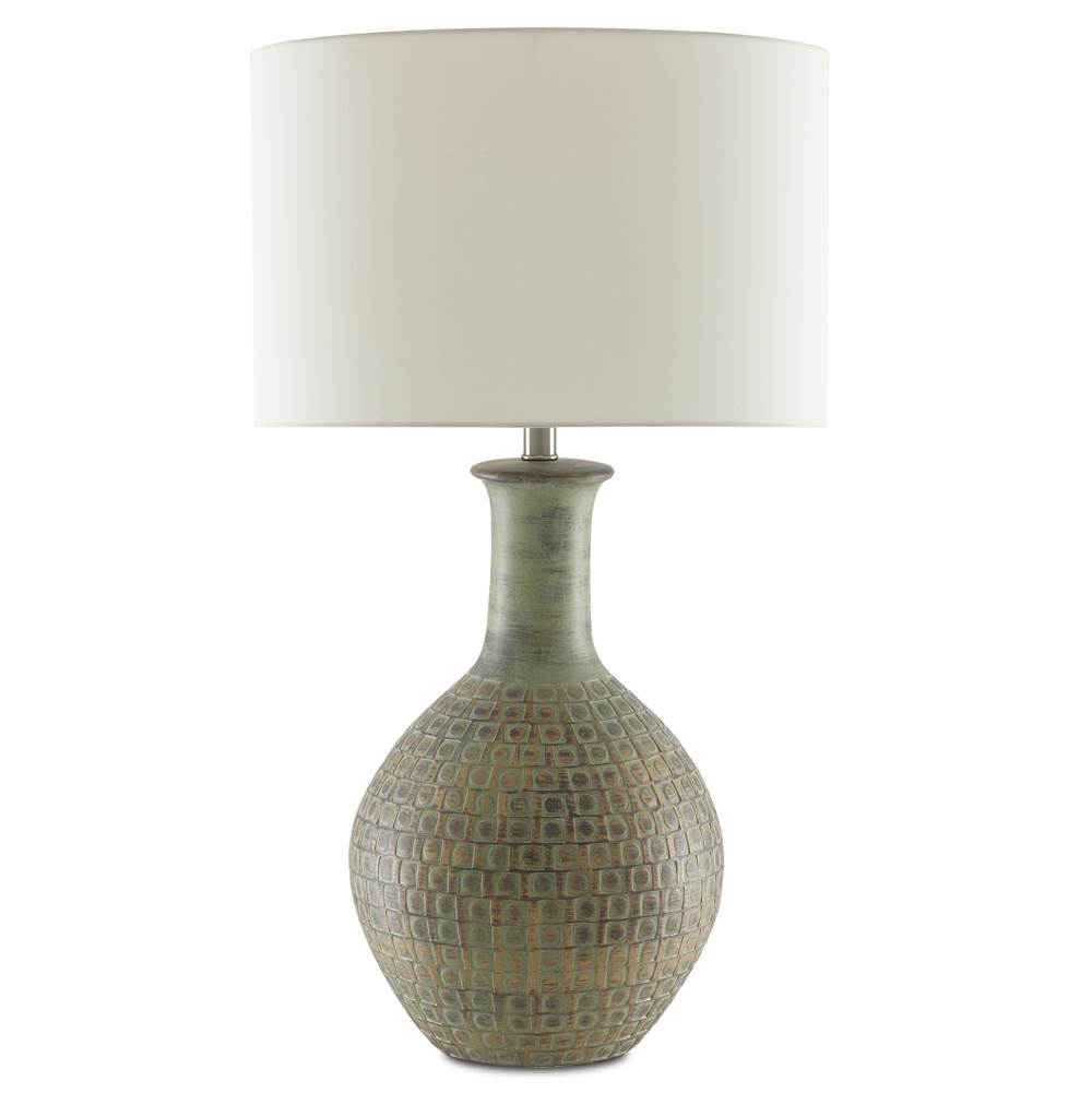 Currey And Company 6000-0611 Dark Moss Green,Gold Loro Table Lamp Image 2