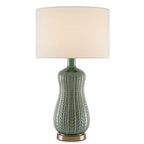 Currey And Company 6000-0673 Green Mamora Green Table Lamp Image 1