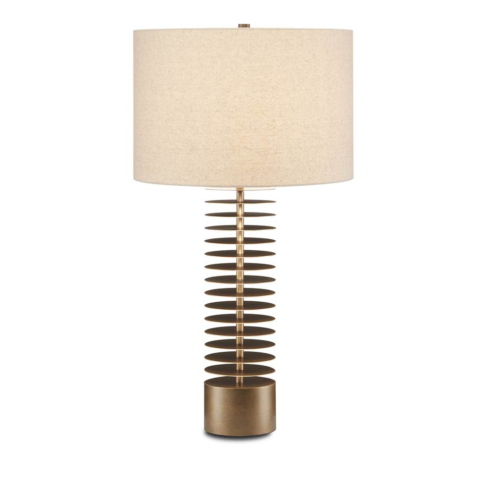 Currey And Company 6000-0720 Painted Antique Brass Walwyn Table Lamp Image 1