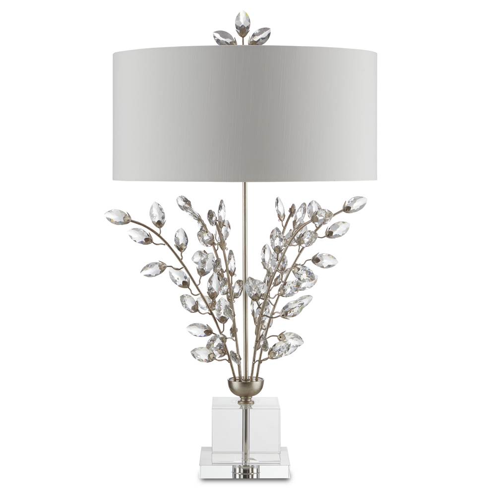 Currey And Company  Forget-me-not Silver Table Lamp