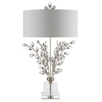 Currey And Company  Forget-me-not Silver Table Lamp