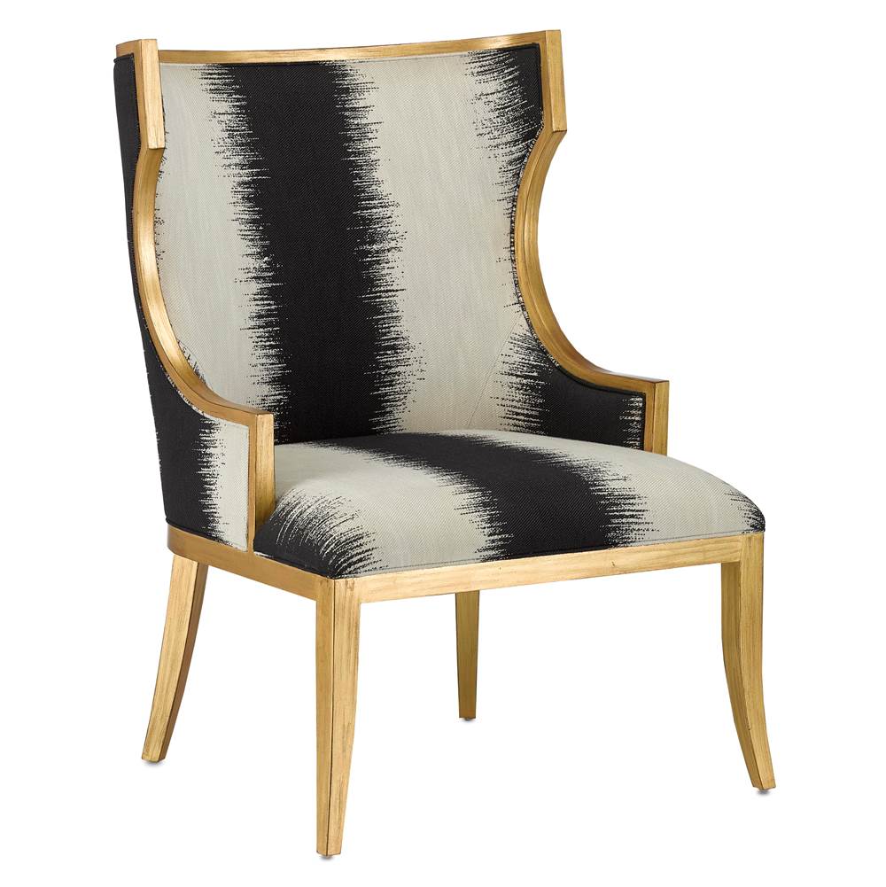Currey And Company 7000-0842 Antique Gold Garson Kona Chair Image 1