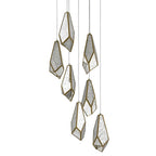 Currey And Company  Glace 7-light Multi-drop Pendant