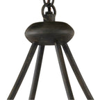 Currey And Company 9000-1150 Black Iron,Clear Circumstellar Disc Chandelier Image 2