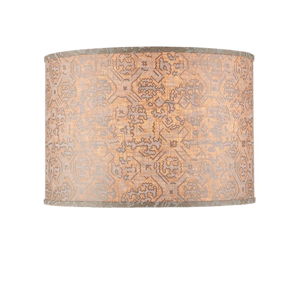 Currey And Company 0900-6013  Nomad Beige Drum Lamp Shade Image 1