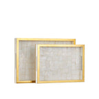 Currey And Company 1200-1021  Casey Mother Of Pearl Tray Set Of 2 Image 4