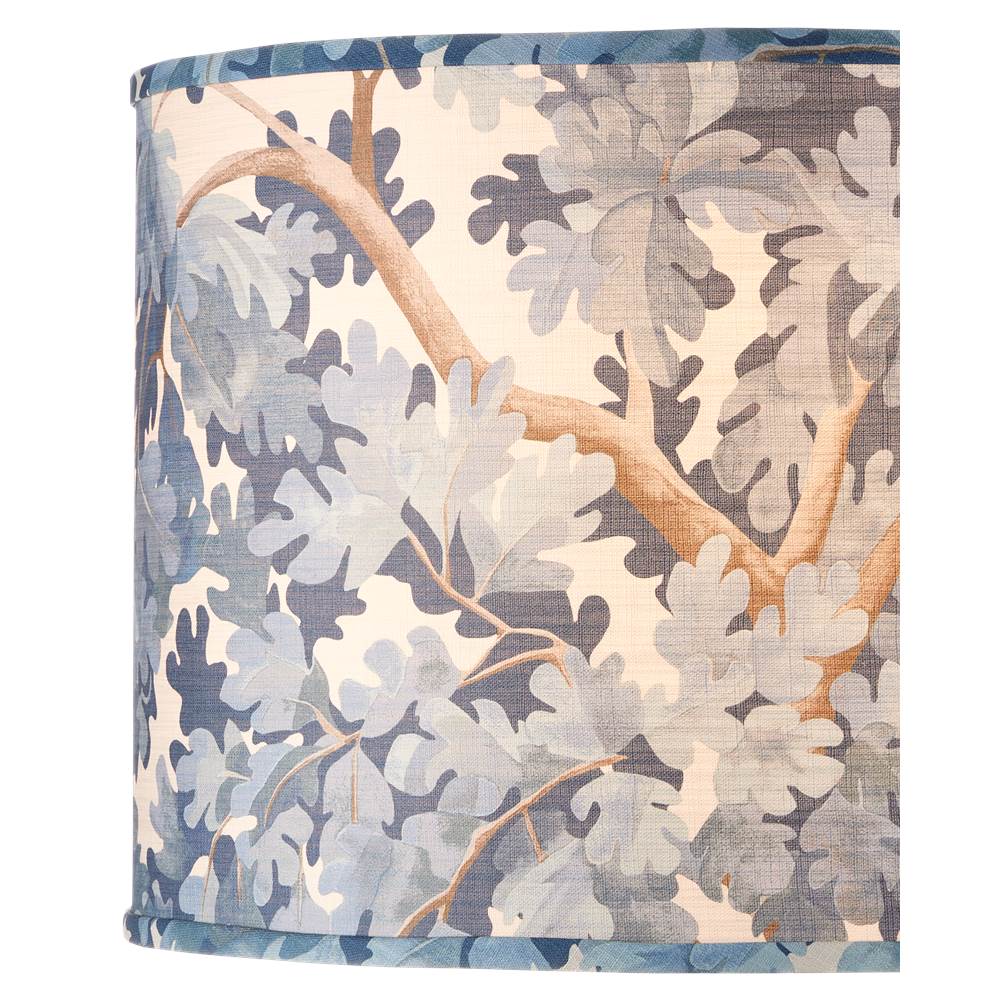 Currey And Company Woodland Blue Drum Lamp Shade