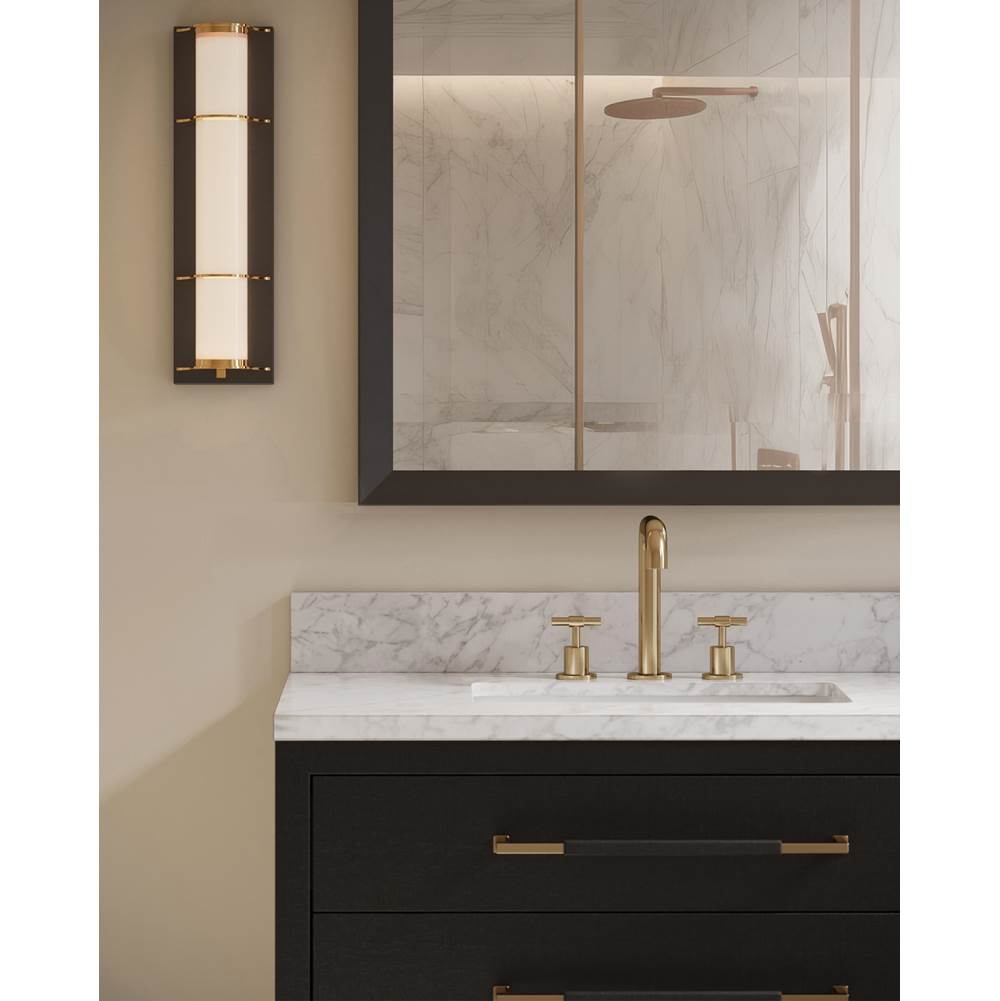 Currey And Company 3800-0006 Black Lacquered Linen,Natural,White,Champagne Verona 36'' Black Linen Vanity With Rectangular Undermount Sink Image 2